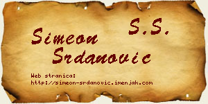 Simeon Srdanović vizit kartica